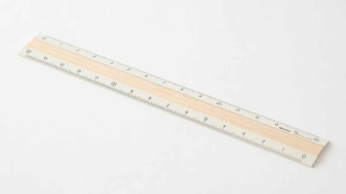 Centrum Ruler Wood Aluminum Wooden Ruler
