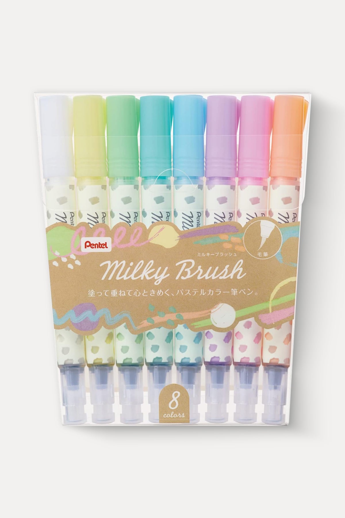 Pentel Milky Brush Color Pens