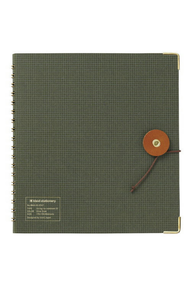 String Notebook Design String-Tie Notebook