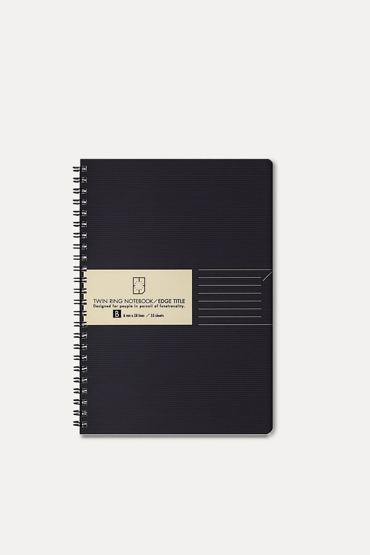 Twin Ring Edge Title Notebook